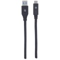 Kabel Manhattan USB 3.2 Gen1 C/A M/M 3m czarny - 1379119