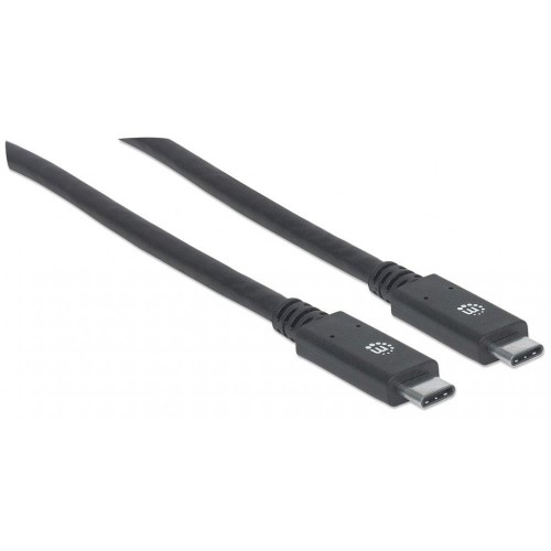 Kabel Manhattan USB-C 3.2 Gen2 M/M 1m czarny - 1379125
