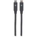 Kabel Manhattan USB-C 3.2 Gen2 M/M 1m czarny - 1379127