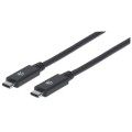 Kabel Manhattan USB-C 3.2 Gen2 M/M 1m czarny - 1311851