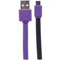 Kabel Manhattan USB-A 2.0 / MicroUSB-B 2.0 M/M 1m fioletowo-czarny - 1379131