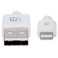 Kabel Manhattan USB-A 2.0 / Apple Lightning 8-Pin MFi 3m biały - 1379135