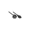 Kabel zasilający Manhattan PC 1,8m, czarny ICOC - 1379231
