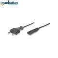 Kabel zasilający Manhattan Notebook/ósemka 1,8m, czarny - 973431