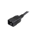 Kabel zasilający / przedłużacz Manhattan C19/C20 2m czarny - 1379241