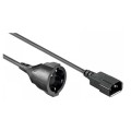 Kabel zasilający / adapter Manhattan C14/Schuko F 1,5m czarny - 1379243