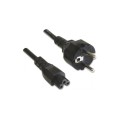 Kabel zasilający koniczynka Manhattan Schuko/C5 1m czarny - 1379247