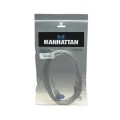 Kabel USB Manhattan USB 2.0 A-A M/F, 3m, srebrny - 1379254