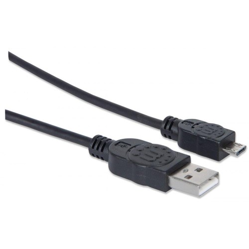 Kabel Manhattan USB 2.0 A-Micro B M/M 1,8m, czarny - 1379272