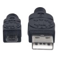 Kabel Manhattan USB 2.0 A-Micro B M/M 1,8m, czarny - 1379273