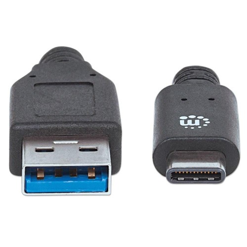 Kabel Manhattan USB 3.1 GEN2 MIC-C/A M/M 1m, czarny - 1379276