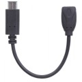 Kabel Manhattan USB 2.0 MIC-C/MIC-B M/F 0,15m, czarny - 1379279