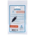 Kabel Manhattan USB 2.0 MIC-C/MIC-B M/F 0,15m, czarny - 1379281