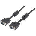 Kabel VGA Manhattan 15 M/15 M, 3m, ferryt, czarny - 1379298