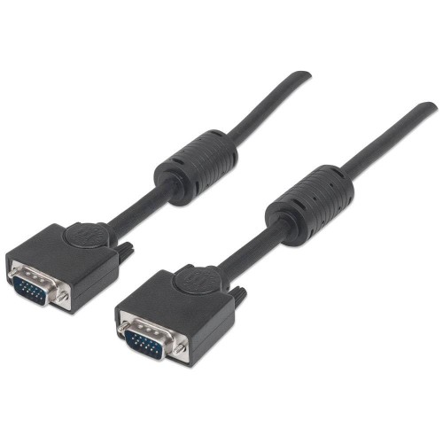 Kabel VGA Manhattan 15 M/15 M, 3m, ferryt, czarny - 1379298