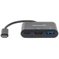 Kabel adapter Manhattan USB-C 3.1 na HDMI/USB-A/USB-C - 1379325