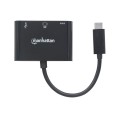 Kabel adapter Manhattan USB-C 3.1 na HDMI/USB-A/USB-C - 1379326