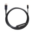 Kabel adapter Manhattan USB-C DP Alt Mode na Displayport M/M 2m, czarny - 1379330