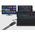 Kabel adapter Manhattan USB-C na 2xHDMI 4K*30Hz z MST HUB - 1379347