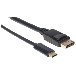 Kabel adapter Manhattan USB-C 3.1 / DisplayPort 4K*60Hz 1m czarny