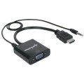 Kabel adapter Manhattan HDMI na VGA 1080p M/F MicroUSB - 1379378