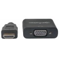 Kabel adapter Manhattan HDMI na VGA 1080p MicroUSB - 1379383