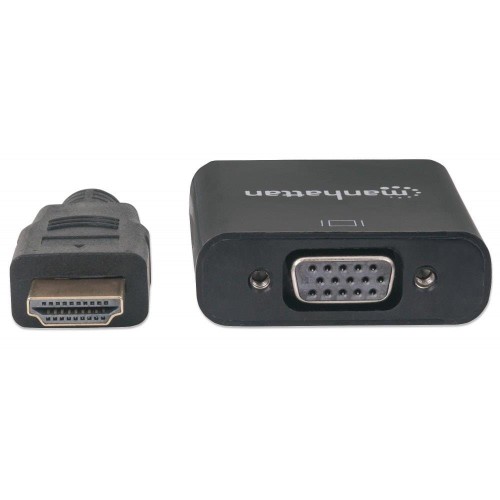 Kabel adapter Manhattan HDMI na VGA 1080p MicroUSB - 1379383