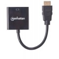 Kabel adapter Manhattan HDMI na VGA 1080p MicroUSB - 1379384