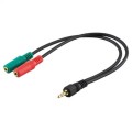 Kabel adapter Manhattan audio stereo 1x jack 3,5mm / 2x jack 3,5mm 0,15m - 973468