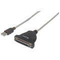 Kabel adapter Manhattan USB/DB25 1,8m - 1379396