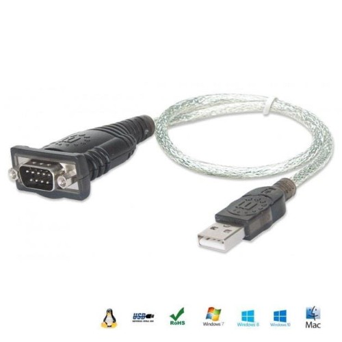 Kabel adapter Manhattan USB/COM RS232 0,45m - 682890