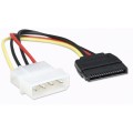 Kabel adapter zasilania Manhattan Molex/SATA 4/15, 0,16m - 1379409