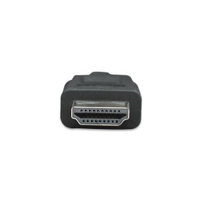 Kabel Manhattan HDMI/HDMI M/M 1.4 Ethernet, niklowane złącza, 10m, czarny