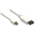 Kabel Manhattan DisplayPort/DisplayPort M/M 2m biały - 973474