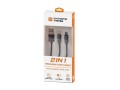 Kabel Natec Extreme Media USB-A - Lightning + micro USB-B M/M combo 1m czarny - 973564