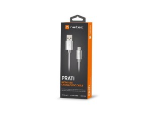 Kabel Natec Extreme Media micro USB-B - USB-A M/M 1m oplot