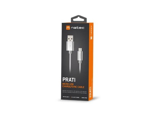 Kabel Natec Extreme Media micro USB-B - USB-A M/M 1m oplot - 1379449