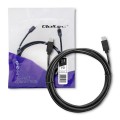 Kabel USB Qoltec 2.0 typ C męski | USB 2.0 typ C męski | 2m | Czarny - 973636