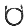 Kabel USB Qoltec 3.1 typ C męski | USB 3.1 typ C męski | 2.5m | Czarny - 1379581