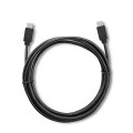 Kabel USB Qoltec 3.1 typ C męski | USB 3.1 typ C męski | 3m | Czarny - 1379590