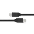 Kabel USB Qoltec 3.1 typ C męski | USB 3.1 typ C męski | 3m | Czarny - 1379592