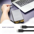 Kabel USB Qoltec 2.0 typ C męski | USB 2.0 typ C męski | 1.4m | Czarny - 1379603