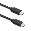 Kabel USB Qoltec 2.0 typ C męski | USB 2.0 typ C męski | 1.4m | Czarny - 1379604