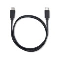 Kabel USB Qoltec 2.0 typ C męski | USB 2.0 typ C męski | 1.4m | Czarny - 1379608