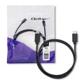 Kabel USB Qoltec 2.0 typ C męski | USB 2.0 typ C męski | 0.5m | Czarny - 973646