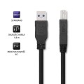 Kabel USB Qoltec 3.0 A męski / USB B męski | do drukarki | 1.8m - 1379631