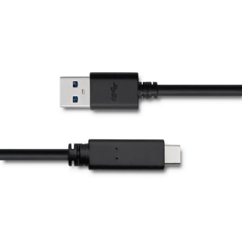 Kabel USB Qoltec 3.1 typ C męski | USB 3.0 A męski | 1.8m | Czarny - 1379635