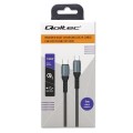 Kabel USB Qoltec 2.0 typ C | USB 2.0 typ C 100W| QC 3.0 | PD | 1m | Czarny - 1379646