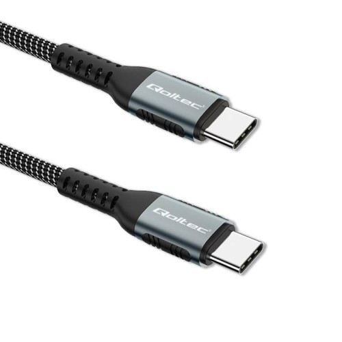 Kabel USB Qoltec 2.0 typ C | USB 2.0 typ C 100W | QC 3.0 | PD | 1.5m | Czarny - 1379647