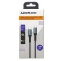 Kabel USB Qoltec 2.0 typ C | USB 2.0 typ C 100W | QC 3.0 | PD | 1.5m | Czarny - 1379656